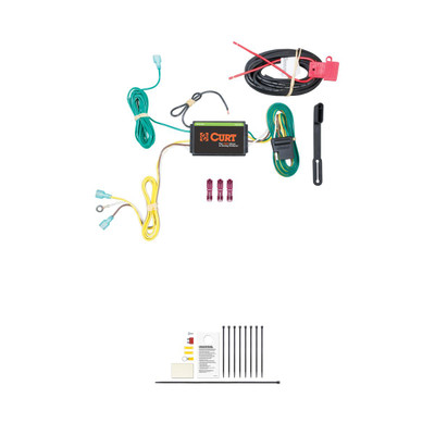 CURT Custom Wiring Harness, 4-Way Flat Output, Select Lincoln MKC Trailer Connector Kit