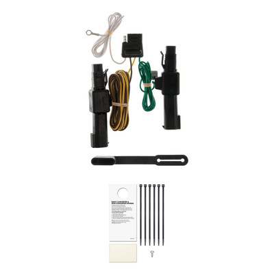 CURT Custom Wiring, 4-Way Flat, Select Dodge D, W, Dakota, B250, 1500, 2500, 3500 Trailer Connector Kit