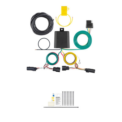 CURT Custom Wiring Harness, 4-Way Flat Output, Select Chevrolet Trax Trailer Connector Kit