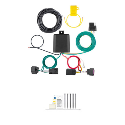 CURT Custom Wiring Harness, 4-Way Flat Output, Select Ram ProMaster 1500, 2500, 3500 Trailer Connector Kit