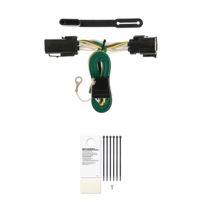 CURT Custom Wiring Harness, 4-Way Flat Output, Select Ford F-150, F-250 Trailer Connector Kit