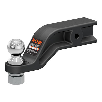 CURT Loaded Forged Ball Mount with 2-5/16" Ball (3" Shank, 20,000 lbss, 4" Drop) Trailer Hitch Ball Mount
