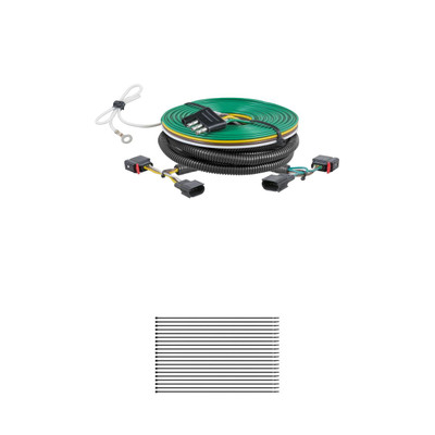 CURT Custom Towed-Vehicle RV Wiring Harness, Select Dodge, Ram 1500, 2500, 3500 Trailer Connector Kit