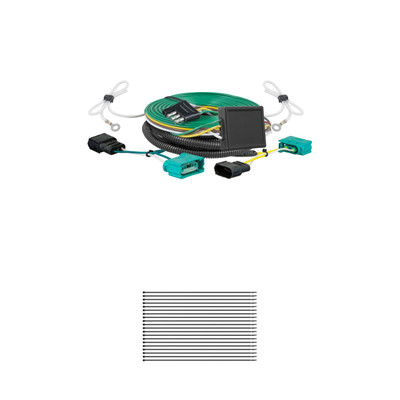 CURT Custom Towed-Vehicle RV Wiring, Select Chevrolet Equinox without LED Taillights Trailer Connector Kit