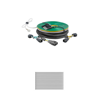 CURT Custom Towed-Vehicle RV Wiring Harness, Select Jeep Wrangler TJ Trailer Connector Kit