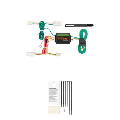 CURT Custom Wiring Harness, 4-Way Flat Output, Select Hyundai Sonata Trailer Connector Kit