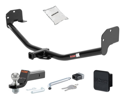 11 - 11 Ford Mustang Coupe, excluding GT and California Special 1.25in. CURT Trailer Hitch + Ball Mount + Cover + Lock Kit by CURT HWA968