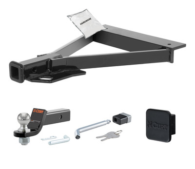 07 - 08 HONDA Fit -- 1.25in. CURT Trailer Hitch + Ball Mount + Cover + Lock Kit by CURT HWA1366