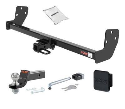 93 - 02 Toyota Corolla Sedan 1.25in. CURT Trailer Hitch + Ball Mount + Cover + Lock Kit by CURT HWA2376
