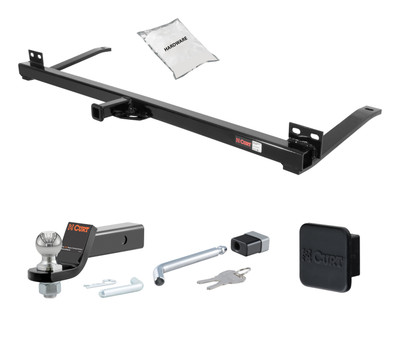 80 - 83 Oldmobile Cutlass Ciera Cruiser  -- 1.25in. CURT Trailer Hitch + Ball Mount + Cover + Lock Kit by CURT HWA2104