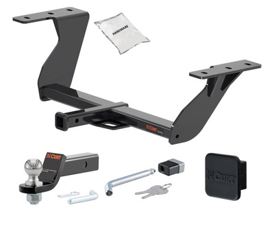 19 - 24 Subaru Forester -- 1.25in. CURT Trailer Hitch + Ball Mount + Cover + Lock Kit by CURT HWA2263