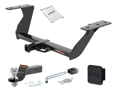 14 - 18 Subaru Forester -- 1.25in. CURT Trailer Hitch + Ball Mount + Cover + Lock Kit by CURT HWA2266