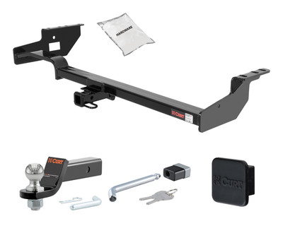 98 - 08 Subaru Forester -- 1.25in. CURT Trailer Hitch + Ball Mount + Cover + Lock Kit by CURT HWA2271