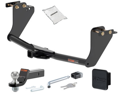 18 - 21 Mitsubishi Eclipse Cross -- 1.25in. CURT Trailer Hitch + Ball Mount + Cover + Lock Kit by CURT HWA1971