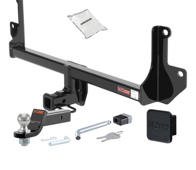 08 - 11 BMW 135i -- 1.25in. CURT Trailer Hitch + Ball Mount + Cover + Lock Kit by CURT HWA77