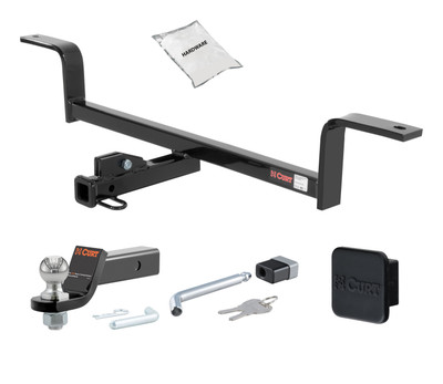 01 - 05 HONDA Civic Coupe 1.25in. CURT Trailer Hitch + Ball Mount + Cover + Lock Kit by CURT HWA1334