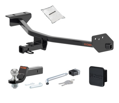18 - 24 Nissan Leaf -- 1.25in. CURT Trailer Hitch + Ball Mount + Cover + Lock Kit by CURT HWA2024