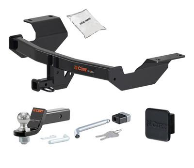 17 - 20 HONDA CR-V Excluding hybrid with kick sensor 1.25in. CURT Trailer Hitch + Ball Mount + Cover + Lock Kit by CURT HWA1351