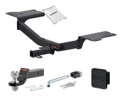 17 - 19 Chevrolet Cruze Hatchback, excluding diesel 1.25in. CURT Trailer Hitch + Ball Mount + Cover + Lock Kit by CURT HWA330