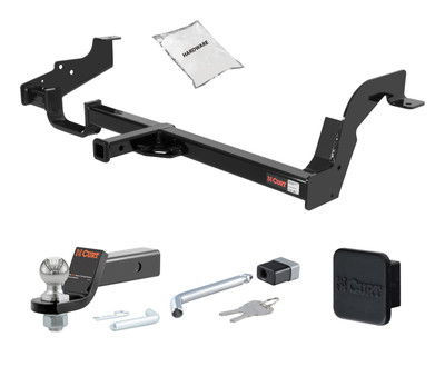 00 - 04 Subaru Outback Sedan 1.25in. CURT Trailer Hitch + Ball Mount + Cover + Lock Kit by CURT HWA2307