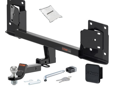 17 - 23 Tesla 3 -- 1.25in. CURT Trailer Hitch + Ball Mount + Cover + Lock Kit by CURT HWA2344