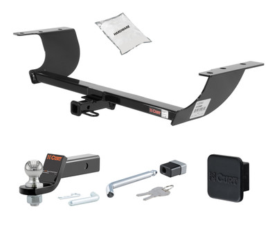11 - 17 Chrysler 300C -- 1.25in. CURT Trailer Hitch + Ball Mount + Cover + Lock Kit by CURT HWA629