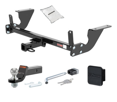 06 - 15 Mazda MX-5 Miata Excluding appearance package 1.25in. CURT Trailer Hitch + Ball Mount + Cover + Lock Kit by CURT HWA1816