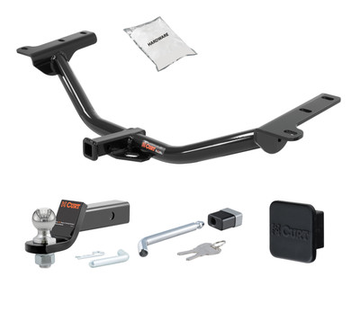 09 - 20 Dodge Journey -- 1.25in. CURT Trailer Hitch + Ball Mount + Cover + Lock Kit by CURT HWA703