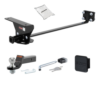 10 - 16 Mercedes-Benz E350 Sedan 1.25in. CURT Trailer Hitch + Ball Mount + Cover + Lock Kit by CURT HWA1867