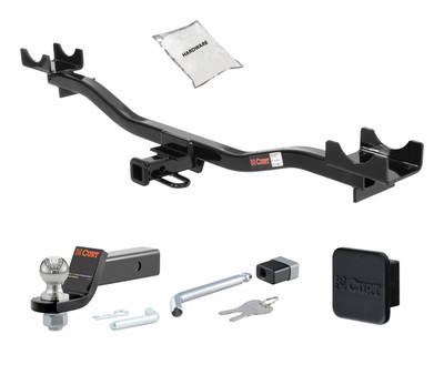 06 - 09 Mercedes-Benz E350 Sedan, excluding Sport 1.25in. CURT Trailer Hitch + Ball Mount + Cover + Lock Kit by CURT HWA1868