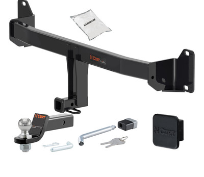 18 - 23 BMW X2 -- 1.25in. CURT Trailer Hitch + Ball Mount + Cover + Lock Kit by CURT HWA164