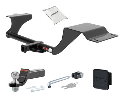 11 - 15 Mazda 2 -- 1.25in. CURT Trailer Hitch + Ball Mount + Cover + Lock Kit by CURT HWA1757