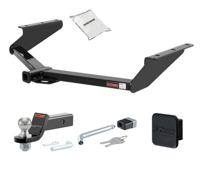 08 - 12 JEEP Liberty -- 1.25in. CURT Trailer Hitch + Ball Mount + Cover + Lock Kit by CURT HWA1564