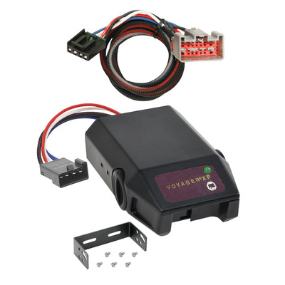 2008-2016 Ford F-350 Super Duty Raybestos Voyager XP Proportional Brake Controller for Trailers with 1 to 4 Axles Black 761-9035