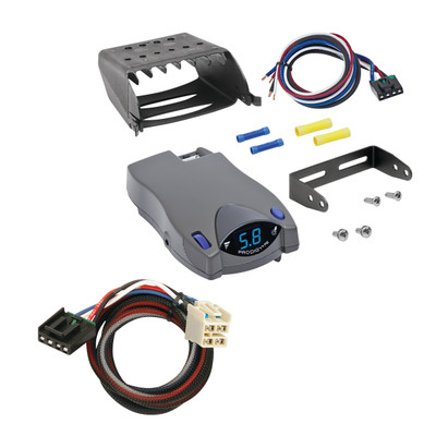 2019-2019 GMC Sierra 1500 Limited Tekonsha Prodigy P2 Proportional Brake Controller for Trailers with 1 to 4 Axles Gray 90885