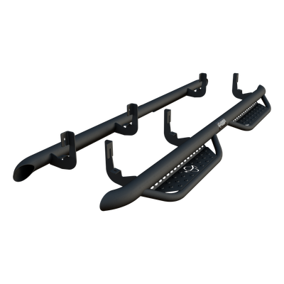 Ranch Hand Midnight Carbide Black Steel Running Steps, Fits Select Silverado, Sierra 1500, 2500, 3500 HD - MRSC191C1B4S