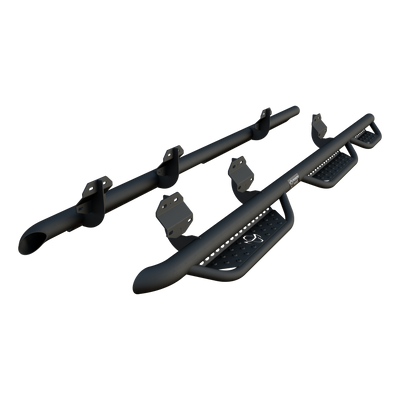 Ranch Hand Midnight Carbide Black Steel Running Steps, Fits Select Ford F-250, F-350 Super Duty - MRSF171C6B6S