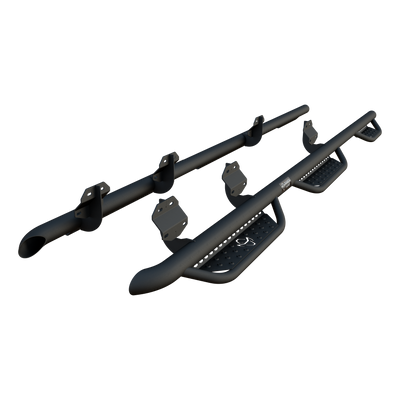 Ranch Hand Midnight Carbide Black Steel Running Steps, Fits Select Ford F-250, F-350 Super Duty - MRSF171C8B6S