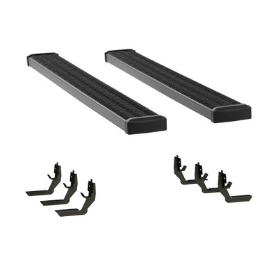 LUVERNE Grip Step 7" x 78" Black Aluminum Running Boards, Select Dodge, Ram 1500 415078-401632