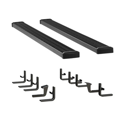 LUVERNE Grip Step 7" x 98" Black Aluminum Running Boards, Select Ram ProMaster 415098-401475