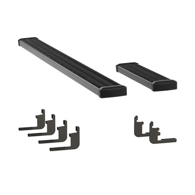 LUVERNE Grip Step 7" x 36", 100" Black Aluminum Running Boards, Select Nissan NV Vans 415100-401164
