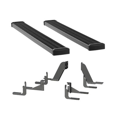 LUVERNE Grip Step 7" x 78" Aluminum Wheel-to-Wheel Running Boards, Select F-150 Reg 6'6" 415078-401530