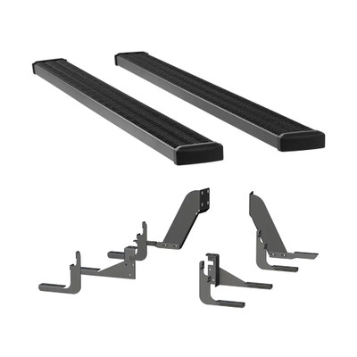 LUVERNE Grip Step 7" x 102" Aluminum W2W Running Boards, Select Ford F-150 Crew 5'6" Bed 415102-401530