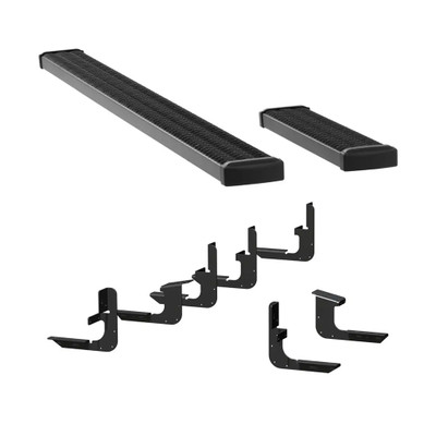 LUVERNE Grip Step 7" x 36", 100" Black Aluminum Running Boards, Select Ram ProMaster 415100-401477