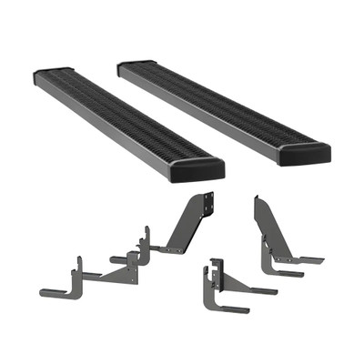 LUVERNE Grip Step 7" x 88" Aluminum Wheel-to-Wheel Running Boards, Select F-150 Ext 5'6" 415088-401530