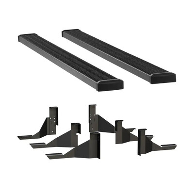 LUVERNE Grip Step 7" x 98" Black Aluminum Running Boards, Select Ram 2500, 3500 Mega Cab 415098-401232