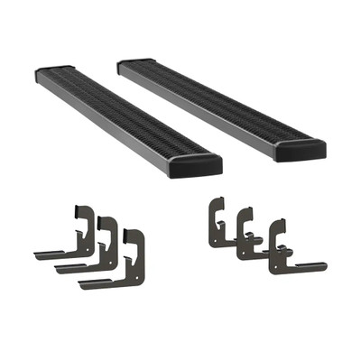 LUVERNE Grip Step 7" x 88" Black Aluminum Running Boards, Select Chevrolet, GMC 415088-401443