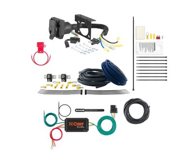 Complete 4-Way & 7-Way Brake Trailer Controller Ready Wiring Kit (No Brake Controller Included)