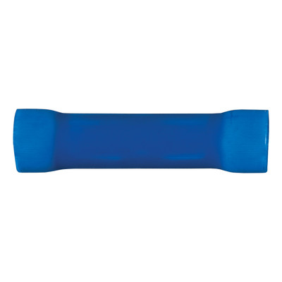 CURT 59422 16-14 Gauge Blue Vinyl-Insulated Wire Butt Connectors, 100-Pack