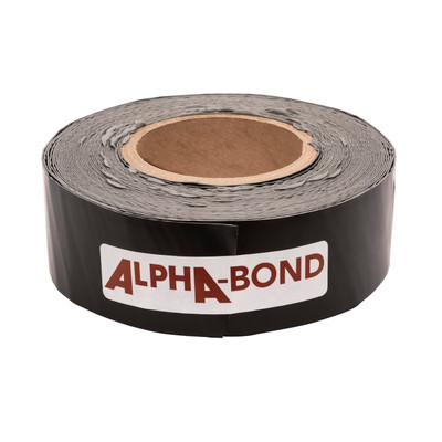 Alpha Systems ALPHABOND TPO Tape 2" x 50', Black (Case of 12)